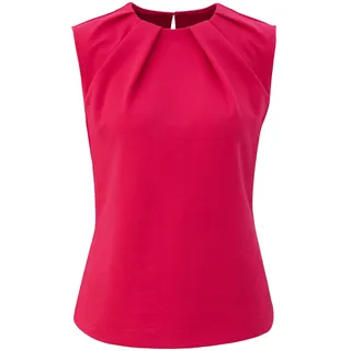 s.Oliver BLACK LABEL Damen 2140832 Tanktop mit Satindetail, pink 4554, 46 - 46
