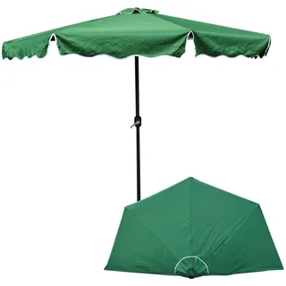 Sonnenschirm Halbrund Halbschirm mit Kurbel Balkonschirm Terrassenschirm halb, G