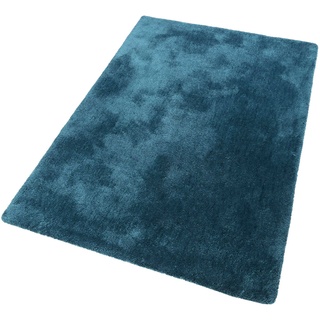 Hochflor-Teppich ESPRIT "Relaxx" Teppiche Gr. B/L: 130 cm x 190 cm, 25 mm, 1 St., blau (türkis, petrol) Esszimmerteppiche