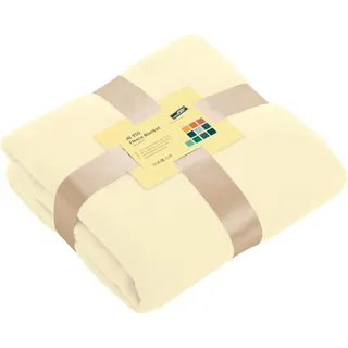 James & Nicholson Fleece Decke JN950 off white one size