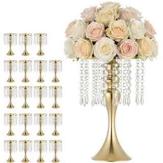 Vevor Blumenvase Gold 33,5 cm