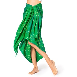 PANASIAM Pareo Sarong Starlit Wachsbatik aus hochwertiger Viskose Strandtuch, Strandkleid Bikini Cover-up Tuch für den Strand Schultertuch Halstuch 250x116cm