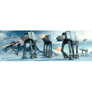 Star Wars Poster AT-AT Fight Langbahnposter (158x 53 cm) + Ü-Poster