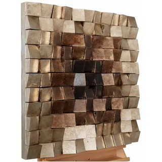 Xxxl Holzbild, Braun, Holz, Kunststoff, 76x76 cm, Bilder und Zubehör