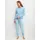 Bündchen-Pyjama Cascade Blue 44-46