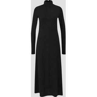 s.Oliver - Langes Kleid mit Glitzer-Effekt, Damen, schwarz, 34