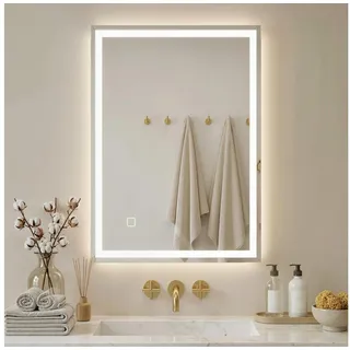 Homcom Badspiegel 700 x 500 mm Silber