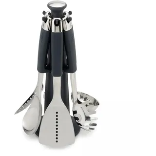 Joseph Joseph Elevate Küchenutensilien 6-teiliges Set mit drehbarem Ständer