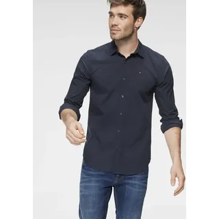 Tommy Hilfiger Original Stretch Slim Fit Langarmhemd Black Iris M