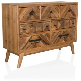 hjh living Sideboard 97 x 34 x 72 cm Dunkelbraun