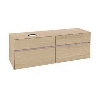 Waschbeckenunterschrank 160 x 55 cm Nordic Oak