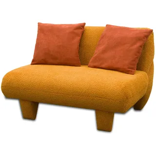 Domo Sofa »Alicante» - 117x76x95cm - orange - Polyester / Holz / Vlies