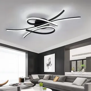 QAZPLM LED Moderne Minimalistische Deckenleuchte Dimmbare Deckenlampe Individuelles Kreatives Design Geeignet für Esszimmer, Schlafzimmer, Wohnzimmer Leuchten