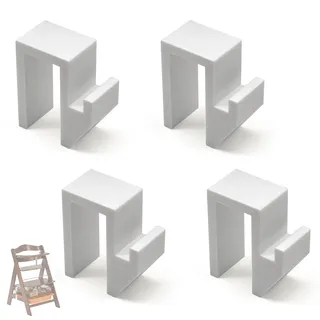 Adapter Zubehör für Hauck Hochstuhl - Adapter für Ikea Trofast Box, Accessories für Hauke Alpha Plus, Beta Plus, Kinderstuhl Ersatzteile für Kunststoffbox Gitterkorb, Einfache Installation (4 Stück)