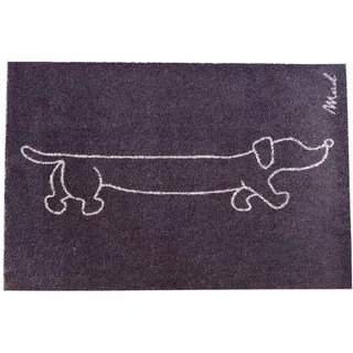 madaboutmats Fussmatte Scraper, Braun, Kunststoff, Hund, rechteckig, 50x75 cm, rutschfest, für Fußbodenheizung geeignet, alle Fußböden rutschhemmend, schützt den Fußboden, pflegeleicht, widerstandsfähig, recycelbar, Teppiche & Böden, Fuß & Stufenmatten, Fußmatten und Schmutzfangmatten