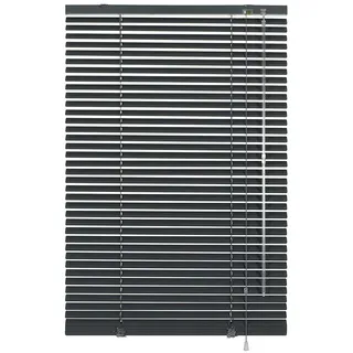 GARDINIA Aluminium-Jalousie 25 mm 95 x 220 cm schiefer