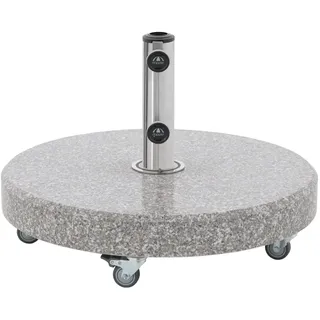 Doppler Schirmständer Granit 70 kg Hellgrau