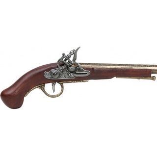 Dekorationspistole für Sammler aus Holz und Metallguss
