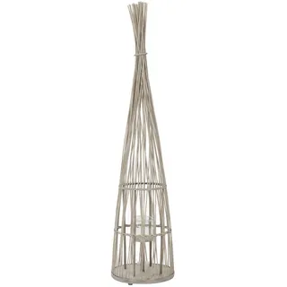 ECD Germany Bambus Laterne Holz H 150 cm 35,5x150x35,5 cm