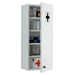 VCM my bath Medizinschrank Medasa L ohne Füllung weiß