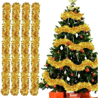 Weihnachtsbaumgirlande, 4-teilige Lametta-girlanden, 2 M Christbaum