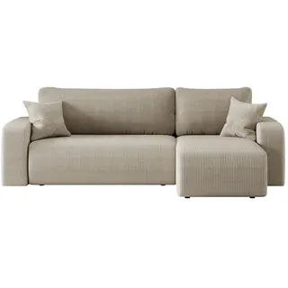 kaiser möbel Eckcouch Cord 4-Sitzer Dunkelbeige
