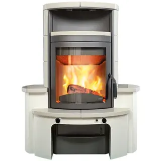 Hark Kaminofen Avenso GT ECOplus 8 kW, Dauerbrand creme-weiss weiß