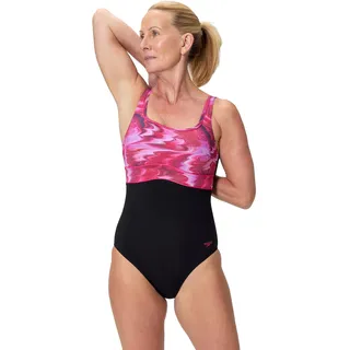 Speedo Badeanzug Damen Schwarz/Anthracite 42