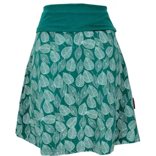 Guru-Shop Minirock Minirock aus Bio-Baumwolle, Boho Tellerrock.. alternative Bekleidung grün L