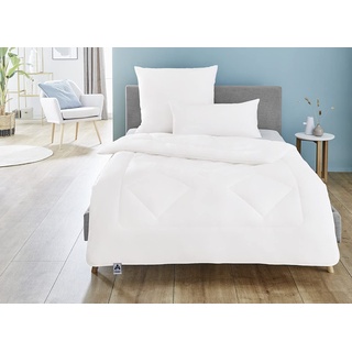 Irisette Merino leichte Bettdecke - Produziert in Deutschland - Bettdecke aus Schurwolle für den Sommer, 155 x 220 cm, Öko-Tex zertifiziert