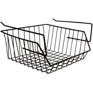 MSV Aufbewahrungskorb, Schwarz, 30 x 27 x 13 cm