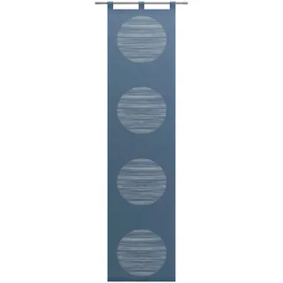 Neutex for you! Padova Schiebegardine Klettband Kreise 57 x 145 cm blaugrau