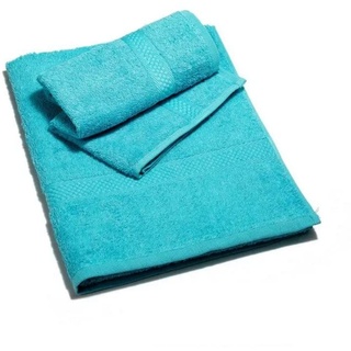 Caleffi Handtuch mit Gästehandtuch aus Baumwolle Minorca Wasser - 1002452