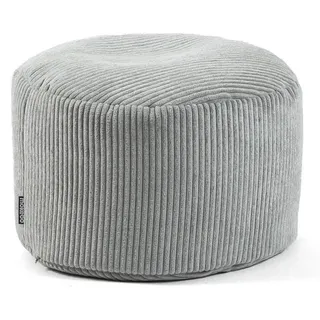 mokebo Pouf XL Cord 60 x 40 x 60 cm Grau