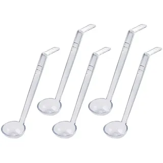 Transparente Suppenkelle, Miniatur-Schöpfkelle, perfekt für Buffets, Catering, Öl, Essig, Schichten und Getränke, kleine Schöpfkelle für Dressings