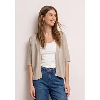 STREET ONE Strickjacke im Strick-Look mit Glitzer Beige 44