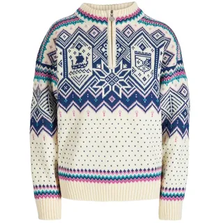 Dale of Norway VM Trondheim Sweater Pullover Off White/Indigo Orchid XL