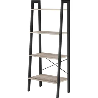 VASAGLE Bücherregal 4 Ebenen  Greige-schwarz  L x B x H cm