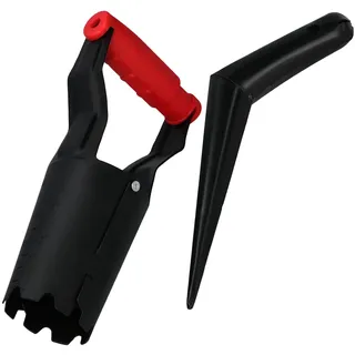 Handpflanzgerät für Blumenzwiebeln + Setzling-Pflanzholz