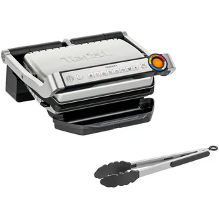 Tefal Kontaktgrill Optigrill+ Gc718D, Schwarz, Chrom, 36.6x17.5x36.6 cm, herausnehmbare Fettauffangschale, Aufheizkontrollleuchte, Temperaturregler, Bereitschaftsanzeige, Grillplatten abnehmbar, antihaftbeschichtet, Küchengeräte, Toaster