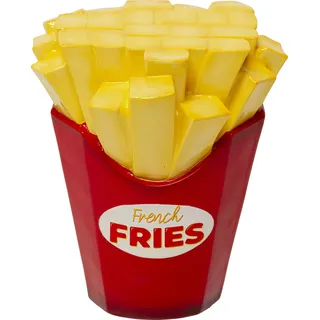 Kare Design Sitzhocker Pommes, Rot/Gelb, 40x32 cm, Pommes-Motiv, 110kg Belastbarkeit, French Fries, Hocker, Dekoobjekt, Wohnzimmer