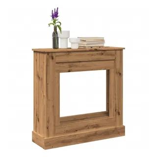 vidaXL Kaminumrandung Artisan-Eiche 90x30x90 cm Holzwerkstoff
