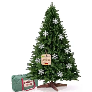 Juskys Künstlicher Weihnachtsbaum Norvi Grün 220 cm