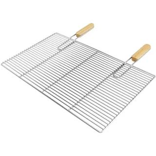 ECD Germany Grillrost 67 x 40 cm Edelstahl Silber