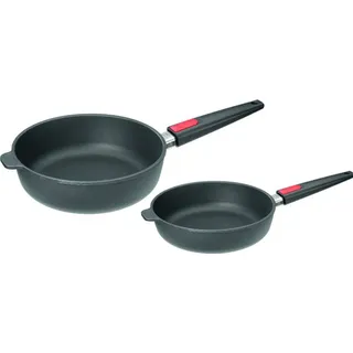 Woll "Nowo" Pfannenset 2-tlg. Hochrand-/ Schmorpfannen Ø  24 cm + Ø 28 cm - Induktionsgeeignet