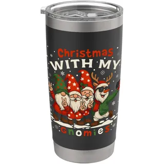 Lustiges Weihnachtswichtel Weihnachtsoutfit Wichtel Zwerge Doppelwandiger Edelstahl-Thermobecher