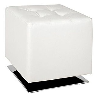 Haku-Möbel Sitzhocker Beto, 30688, Kunstleder, weiß, (B/H/T) 40 x 42 x 40cm