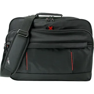 travel n meet Schultertasche Spinnstoff, Polyester schwarz ca. 40cm | Gr.: onesize