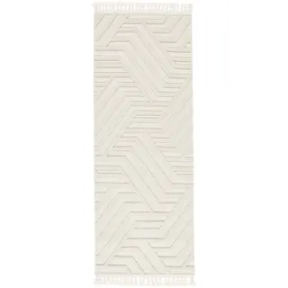 Japandi Teppich - Cremeweiß 100x300