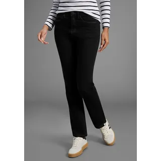 Arizona Gerade Jeans Comfort-Fit High Waist schwarz 84